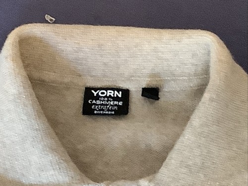 Yorn Herren Kaschmir Pullover „52“ Braun 100% Kaschmir Mit Kragen - Bild 3 von 9