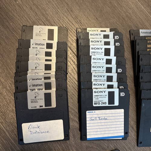 60 x 1.44Mb Floppy Disks - Vintage Computer Floppies Job Lot SONY TDK Verbatim - Afbeelding 2 van 5