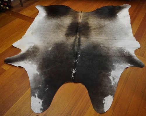 Gorgeous Suede and Smokey Tones - A Totally Beautiful Cowhide Rug - Picture 4 of 7