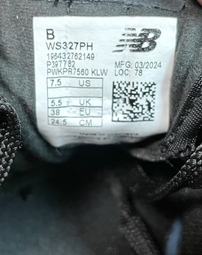 New Balance 327 Animal Print Women’s Trainers - Black / Sea Salt - Size Uk 5.5 - Picture 18 of 19