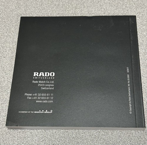 Brand New! Authentic RADO Instruction Manual Book - Picture 1 of 6