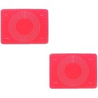  2pcs Silicone Baking Mat with Measurements Non Stick Non Pastry Rolling Mat