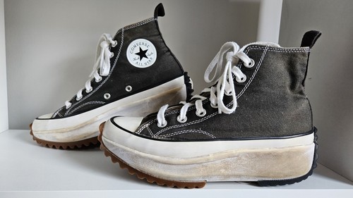 Converse Run Star Hike Damen Plateau Sneaker schwarz weiß Gr. UK 6