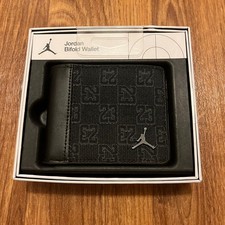 Jordan Bifold Wallet Mens OS Black Monogram Jacquard 23 Logo MA0934-023 New