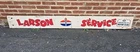 Vintage 84" Painted Wood Larson Service Station Standard Oil Motor Club Sign