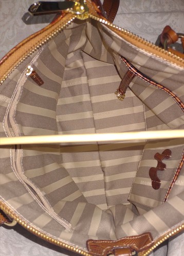 Bolso Bandolera de Cuero Brahmin Brulee Tricolor Duxbury Melbourne Usado en Excelente Condición - Imagen 12 de 15