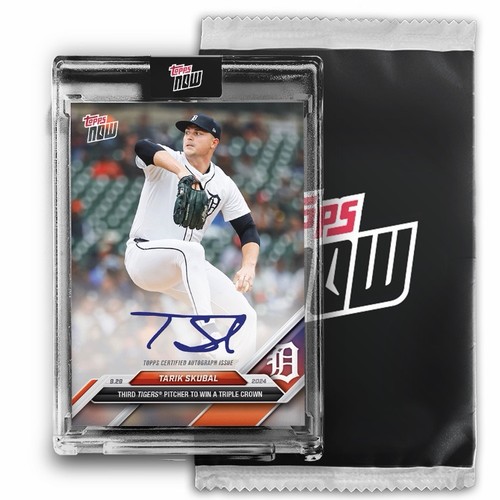 On-Card Autograph # to 99 or Lower - Tarik Skubal - 2024 MLB TOPPS NOW® Card 773 - Picture 3 of 10