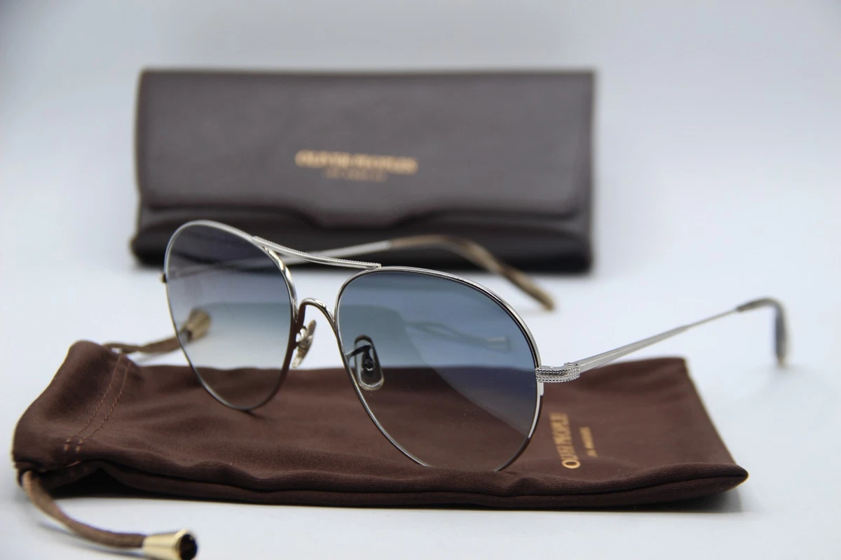 OLIVER PEOPLES AVIARA 52mm Optical in Bro Honey Gradient MSRP$539 CHIC &TIMELESS Silver Brown Round Sunglasses for Men for sale | eBay main image 3