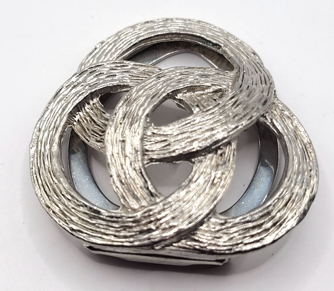 Silver Interlocking Knot Phone Ring Holder Univer… - image 1
