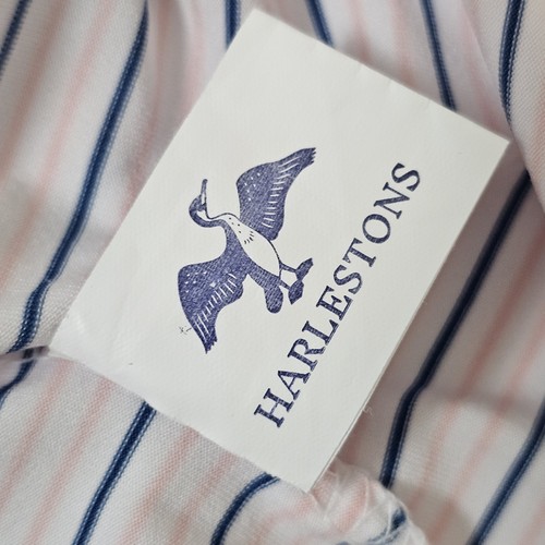 Harlestons Heritage Tailored Fit Mens Golf Polo Shirt Size Medium  - Picture 7 of 11