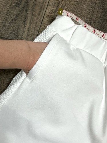 Pantaloni cropped bianchi Soft Surroundings Serenity taglia M elastico in vita e tasche - Foto 7 di 9