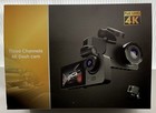 Dash Cam Three Channels Full UHD 4K 170 Degrees Wide Angle Loop Recording