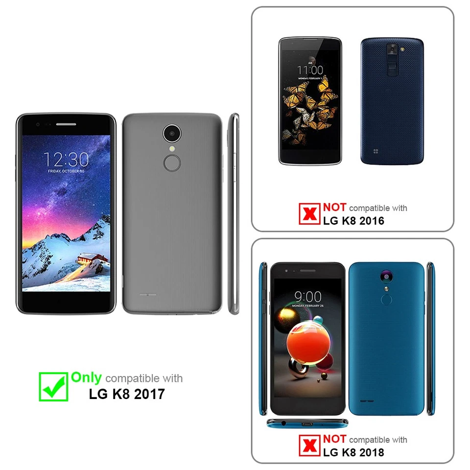 Custodia per LG K8 2017 Cover Protezione Silicone TPU Coperchio - Immagine 2 di 4