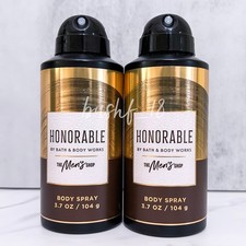 Bath Body Works x2 HONORABLE Body Spray Mist 3.7 oz MENS COLLECTION NEW