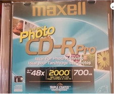 MAXELL Photo CD-R Pro Compact Disc 48x 2000 Digital Images 700MB LOT of 9 NEW