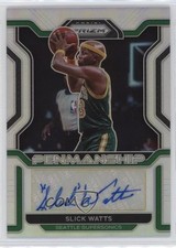 2021-22 Panini Prizm Penmanship Silver Prizm Slick Watts #PM-SWT Auto