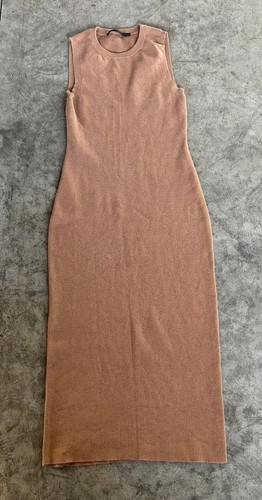 Jenni Kayne Maxi-Pulloverkleid gerippt Kaschmirmischung ärmellos XS - Bild 7 von 13