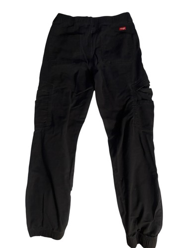 Teen Boys Black Wrangler Cotton Spandex Slacks Pants 14 Slim - Picture 10 of 16