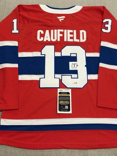 JSA COA COLE CAUFIELD Signed Autographed Montreal Canadiens Hockey Jersey