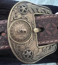 western concho XL belt Texas star