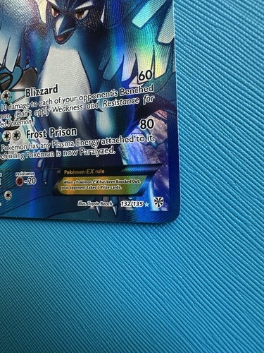 Articuno EX Team Plasma Full Art Black & White Plasma Storm Pokemon Card 132/135 - Picture 4 of 14