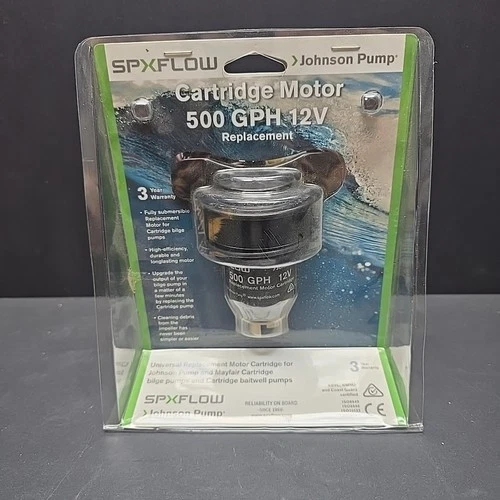Johnson Pump 28552 Mayfair Cartridge 500 GPH Bilge Bait Tank Pump NEW Sealed OEM