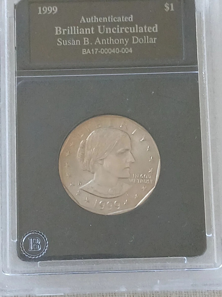 Uncirculated 1999 Susan B Anthony Dollars (1979-1981, 1999) for