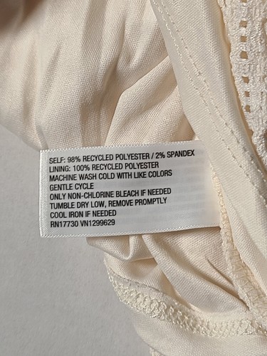 Elegantes Kleid Wild Fable Creme Struktur Neu mit Etikett XL Gefüttert Cut Out Rücken Elegant Wild... - Bild 5 von 9