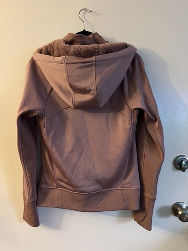 ATHLETA Triumph Luxe Shine Hoodie Dogwood Mauve/Pink Hooded Women’s Size Small - Picture 7 of 9