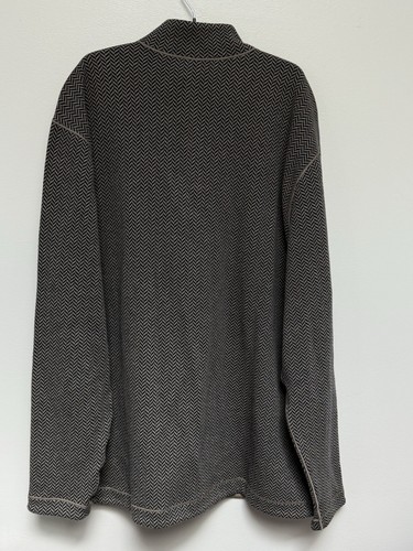 Neu mit Etikett Daniel Cremieux Herrenpullover wendbar 1/4-Reißverschluss braun Fischgrät Golf XL - Bild 3 von 8
