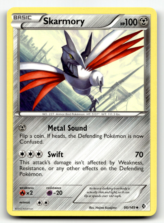 Skarmory (96) 96/149 Normal Uncommon Boundaries Crossed LP