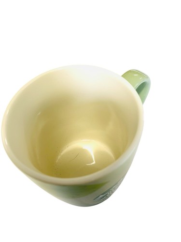 Starbucks Green Leaves Mug 2021 10oz beige inside Botanical - Picture 6 of 7