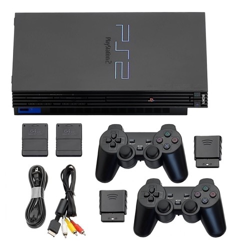 Guaranteed PlayStation 2 PS2 Game Console + Wireless Controllers + US Seller - Picture 1 of 9