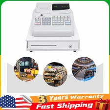 Electronic Cash Register Drawer Box w/ Key LED Display for Retail Restaurant POS