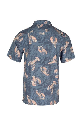 Salt Life Rock Hummer gewebtes kurzärmliges T-Shirt, elementarblau, Small neu mit Etikett - Bild 2 von 2