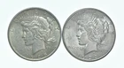 1925 & 1923-S Peace Silver Dollar $1 Bullion Collection Lot *162