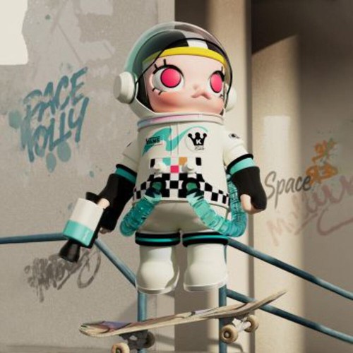POP MART MEGA SPACE MOLLY 400% Vans Edition Figure – US Seller | Authentic - Picture 3 of 3