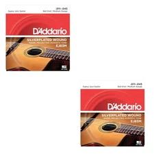 D'Addario Guitar Strings 2 Sets Gypsy Jazz Ball End Wound Silver Plated EJ83M
