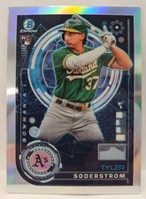 🔥2024 Bowman Chrome A.I.  Tyler Soderstrom RC Refractor #BAI-4 OAKLAND A'S🔥