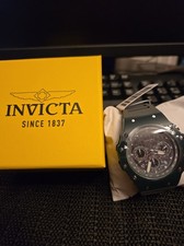 Invicta Racing Vaulthan 69657 Men’s Green Quartz Watch 44mm Box Tag