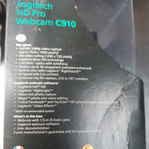 Kamera internetowa Logitech HD Pro C910. - Zdjęcie 4 z 5