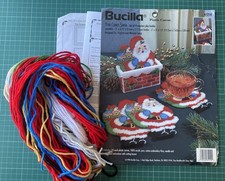 Bucilla - Here Comes Santa #61210 - Plastic Canvas Sewing Kit - Used - Christmas