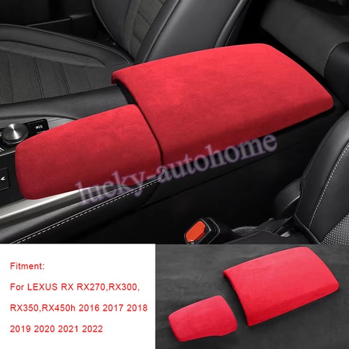 Cubierta de caja de reposabrazos Alcantara para Lexus RX270 RX300 RX350 RX450h 2016-2022 - Imagen 14 de 20