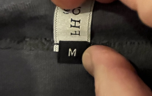 F H Clothing Co. VT Wasserfallausschnitt Top Gr. M dunkelgrau kastig Lagenlook Relaxed Made USA - Bild 4 von 7