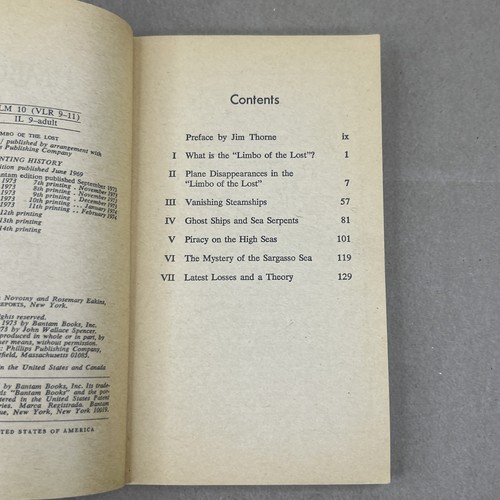 Limbo of the Lost, John Wallace Spencer 1974 Bantam Paperback, Bermuda Triangle - Foto 7 di 8