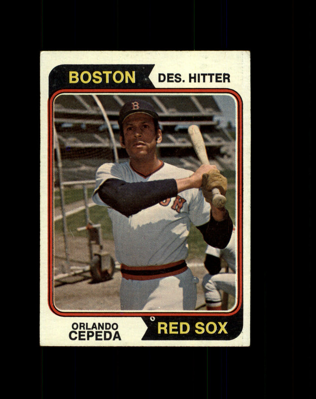 Orlando Cepeda 1974 Topps #83 Boston Red Sox