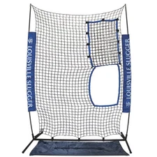 Baseball Flex Screen Blue/Black - Portable Batting Cage Net for Practice and ...
