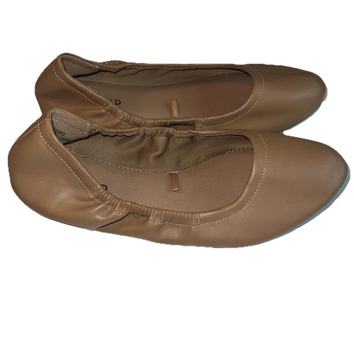 Torrid Camel Brown Ballet Flats 8WW Comfort Shoe - Picture 3 of 10