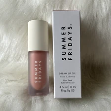 NEW SUMMER FRIDAYS DREAM LIP OIL SHEER GLOSS NUDE TINT BARE SAND 4.5ML / 0.15 OZ