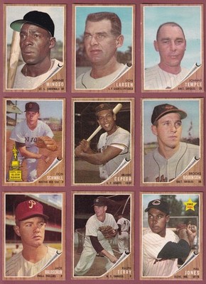 1962 Topps Baseball (1-109) * You Pick * Conditions Listed